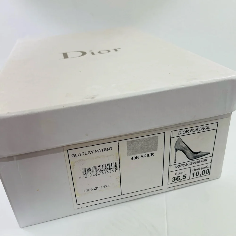 Dior Essence Women's Shimmering Silver Heels